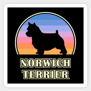 Norwich Terrier Vintage Sunset Dog Sticker